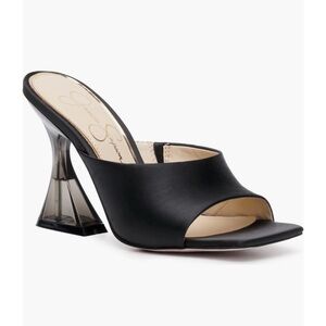 Jessica Simpson Sanaa Slide Sandal heel black size 8.5